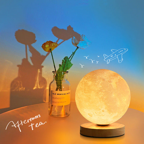 SpinGlow™ 360° Rotation Moon Night Light