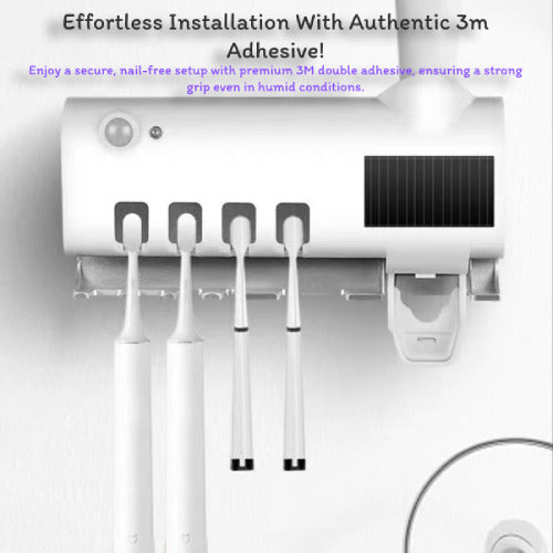SanitizePro™ Wall-Mounted Electric Toothbrush Holder Set