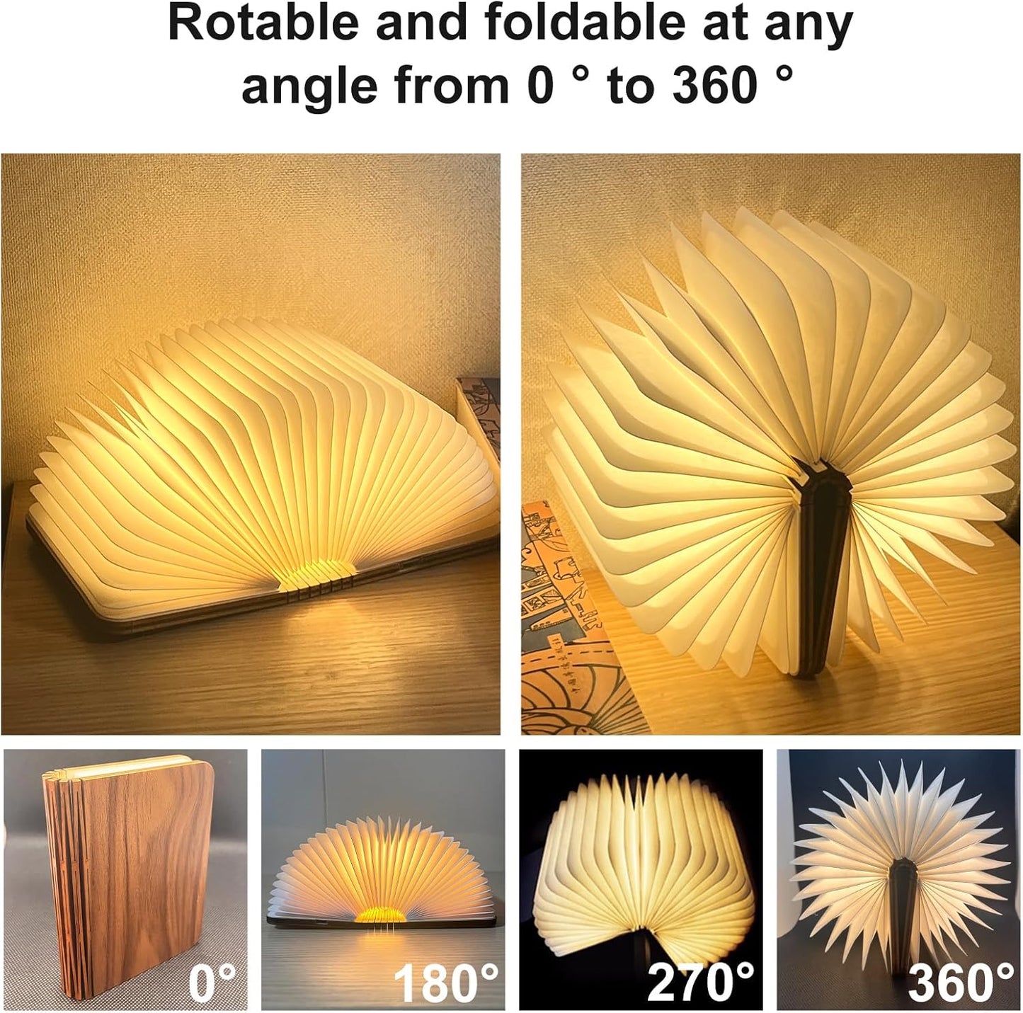 LumaWood™ Kids' Book Lamp